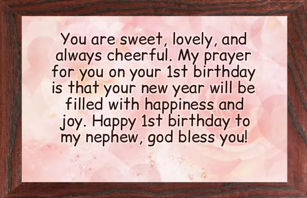 Birthday Wishes For 1 Year Nephew Birthday Wishes For 1 Year Nephew