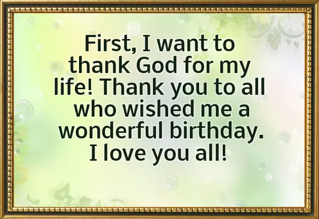 Thank You Note On Birthday Wishes