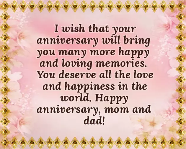 Happy Anniversary To Best Parents Happy Anniversary To Best Parents