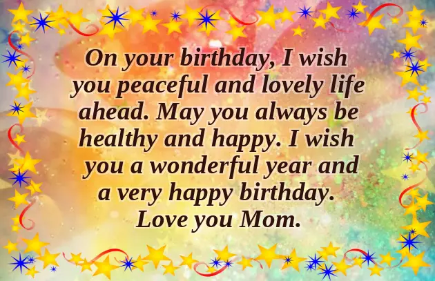 Birthday Wishes Mom To Son