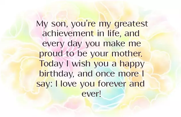Birthday Greeting To A Son From Parents Birthday Greeting To A Son From Parents