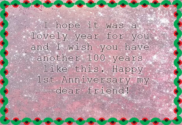 Happy One Month Anniversary