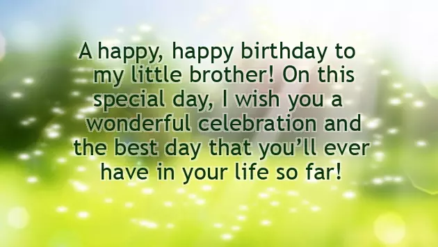 Birthday Wishes To Younger Brother Birthday Wishes To Younger Brother