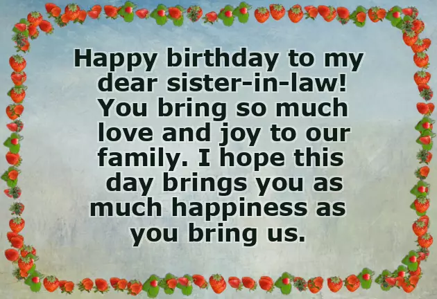 Birthday Msg To Sister In Law Birthday Msg To Sister In Law