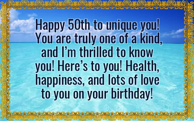 Happy 50Th Birthday Wishes Man