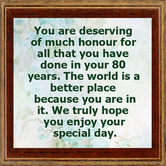 Wishes For 80Th Birthday Wishes For 80Th Birthday