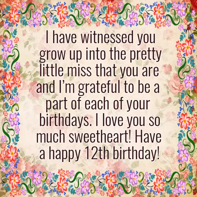 Happy 12Th Birthday To My Niece Happy 12Th Birthday To My Niece