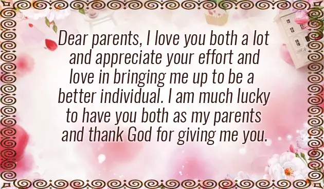 Message To My Parents Message To My Parents