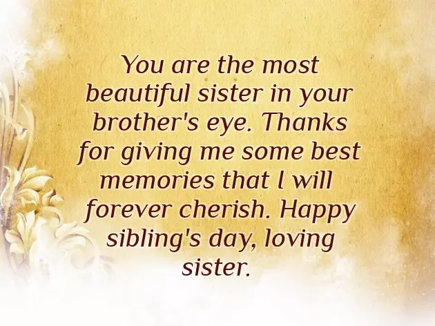 Siblings Day Wishes