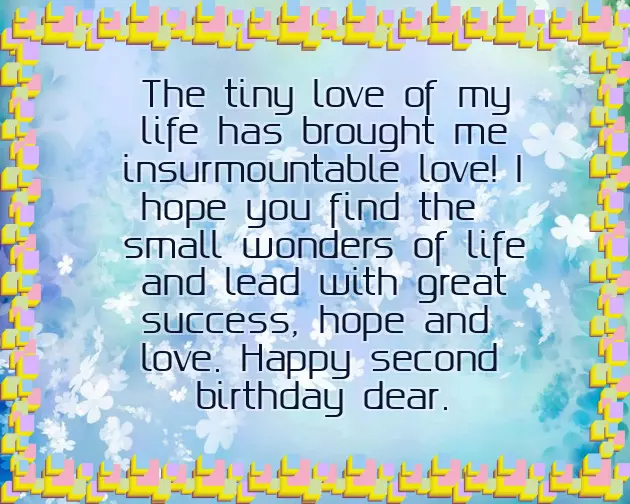 Happy 2Nd Birthday Wishes Happy 2Nd Birthday Wishes