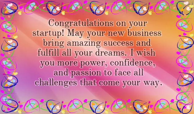 Congratulations Message For New Business Venture