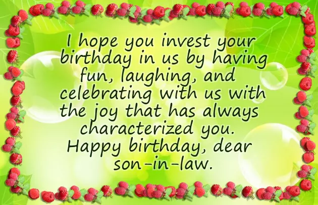 Birthday Quotes For Son In Law