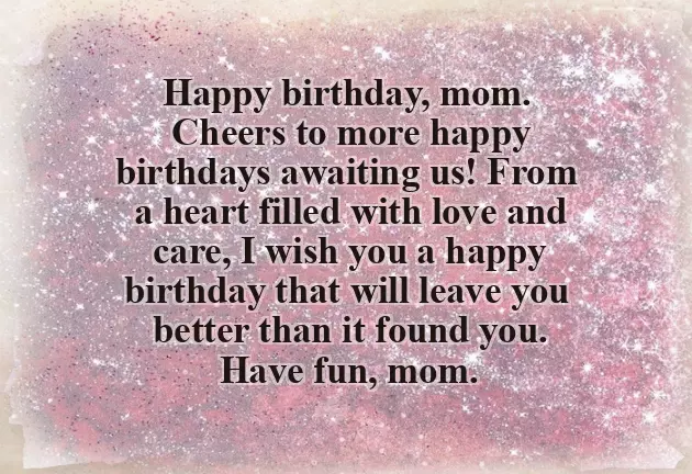 Happy Birthday To My Sweet Mum