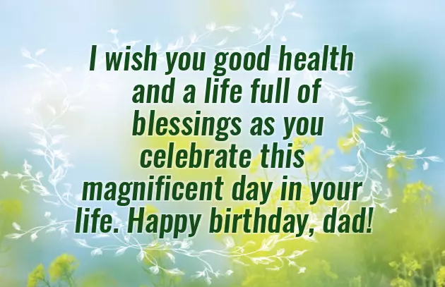 Happy Birthday Dad Text