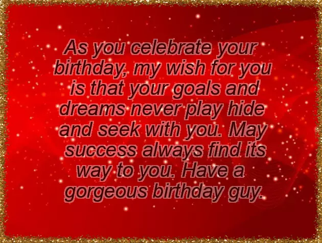 Birthday Greetings For A Guy