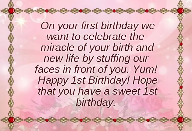 Birthday Wishes For 1St Baby Boy Birthday Wishes For 1St Baby Boy