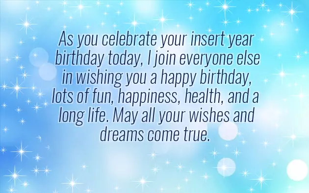 Birthday Wish For Older Woman