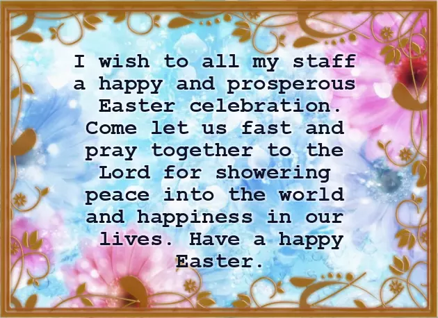 Corporate Easter Message Corporate Easter Message