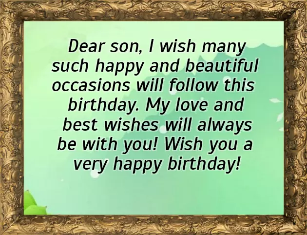 Happy Birthday From Mother To Son Happy Birthday From Mother To Son