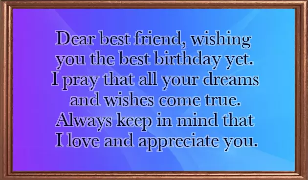 Best Friend Birthday Wishes Long Best Friend Birthday Wishes Long