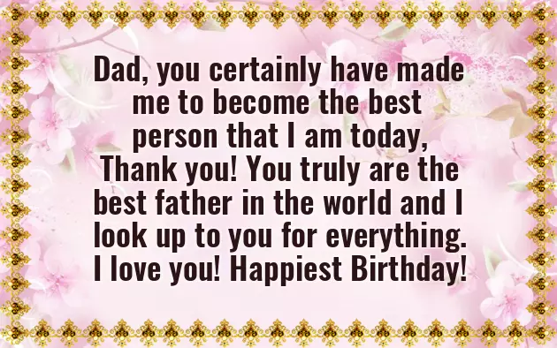 Happy Birthday My Dear Daddy