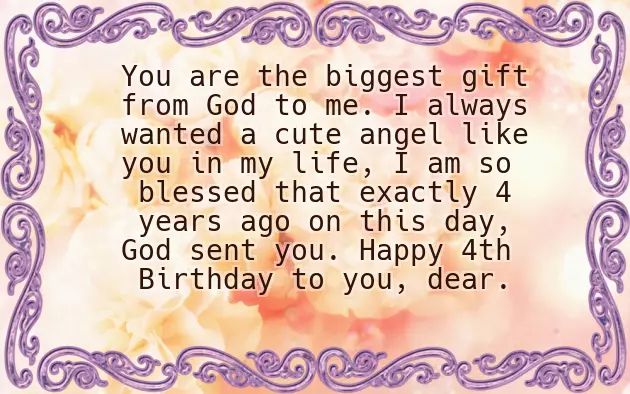 Birthday Wishes To 4 Year Girl Birthday Wishes To 4 Year Girl