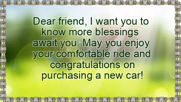 Congratulations For The New Car Congratulations For The New Car