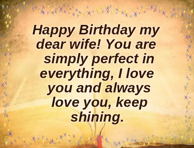 Creative Birthday Wishes For Wife