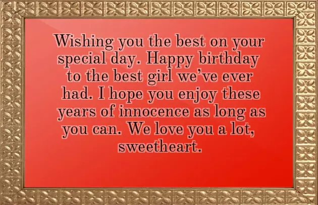 Birthday Wish For Child Girl Birthday Wish For Child Girl