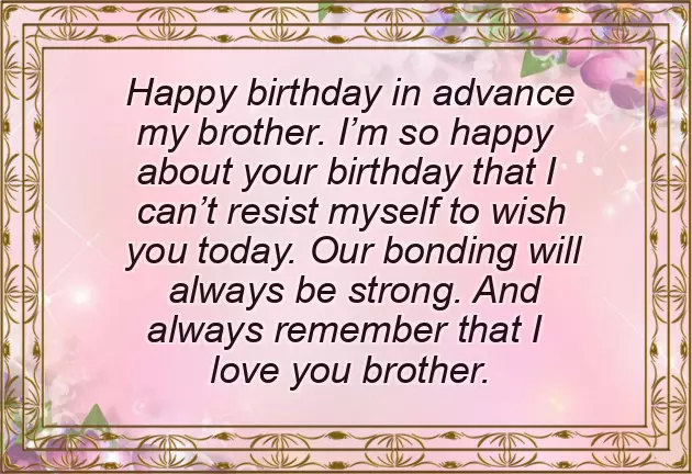 Advance Happy Birthday Wishes For Boyfriend