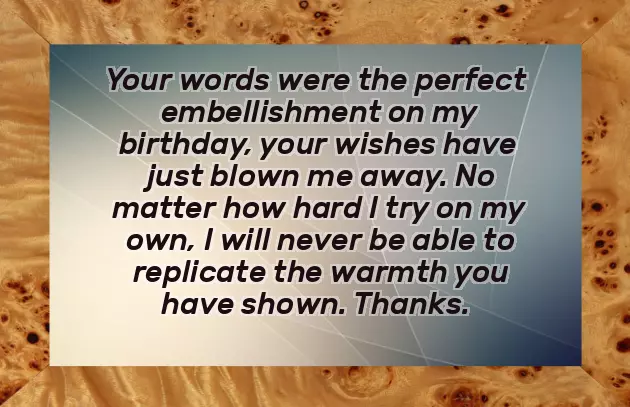 Thank U All For The Wonderful Birthday Wishes