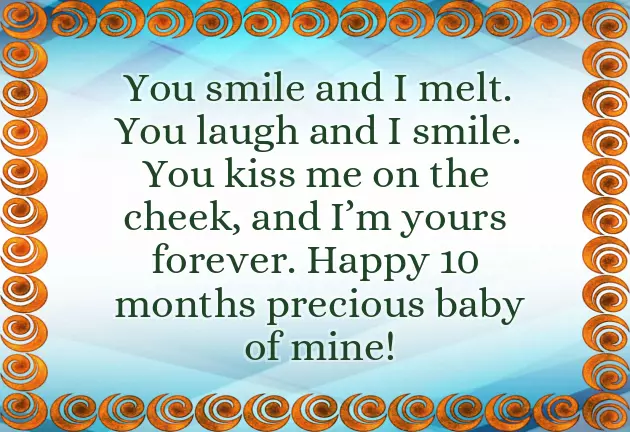 10 Month Baby Birthday Wishes 10 Month Baby Birthday Wishes
