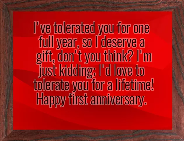 1 Year Marriage Anniversary Wishes