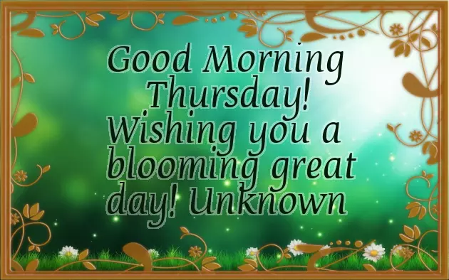 Good Morning Thursday Hd Good Morning Thursday Hd