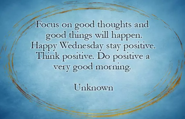 Wednesday Morning Message