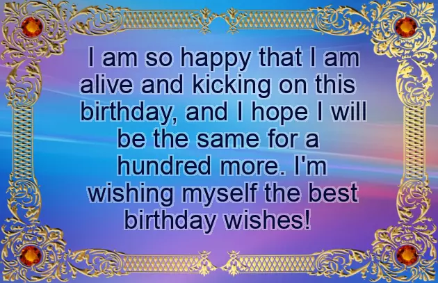 Birthday Quote For Myself