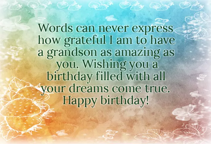 Grandma Birthday Wishes To Grandson Grandma Birthday Wishes To Grandson