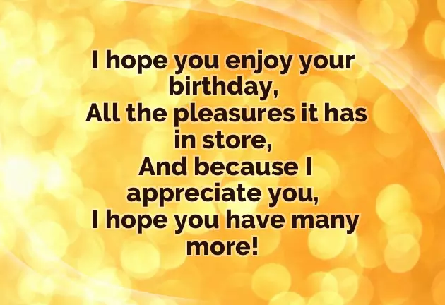 Birthday Poem For Me