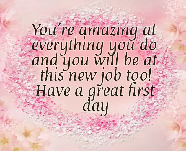 First Day Of Job Wishes