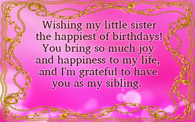 Wish Birthday For Younger Sister Wish Birthday For Younger Sister