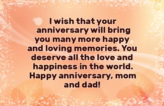 Anniversary Thoughts For Mom And Dad