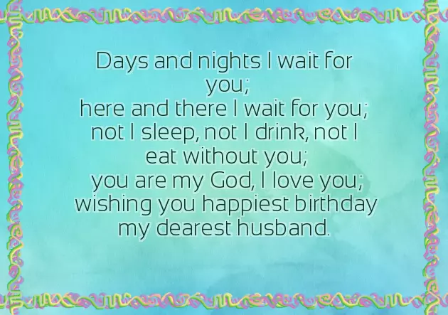 Bday Wishes Quotes For Husband