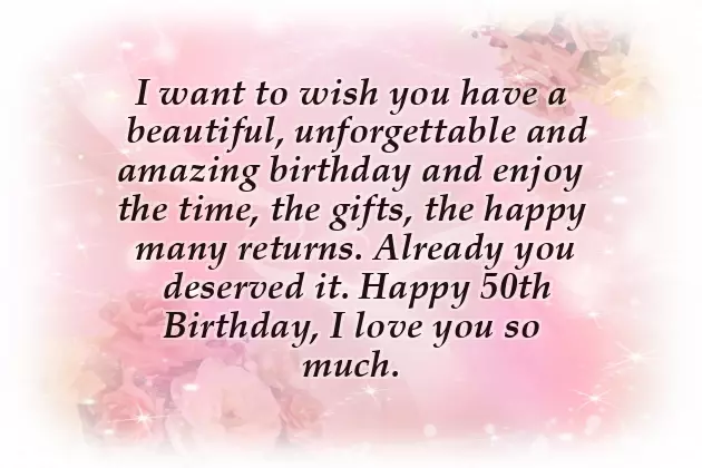 50Yrs Birthday Wishes