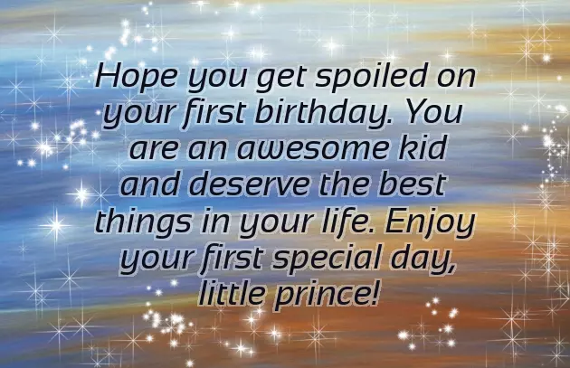 Birthday Wish For A 1 Year Old Boy Birthday Wish For A 1 Year Old Boy