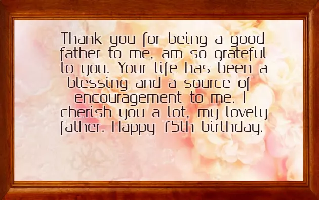 Birthday Wishes 75 Years Old Man