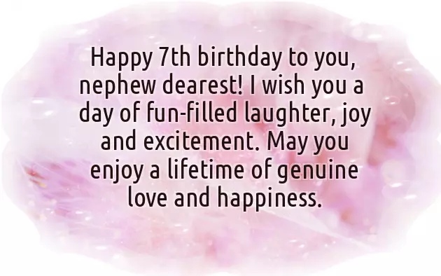 Happy 7Th Birthday To My Nephew Happy 7Th Birthday To My Nephew