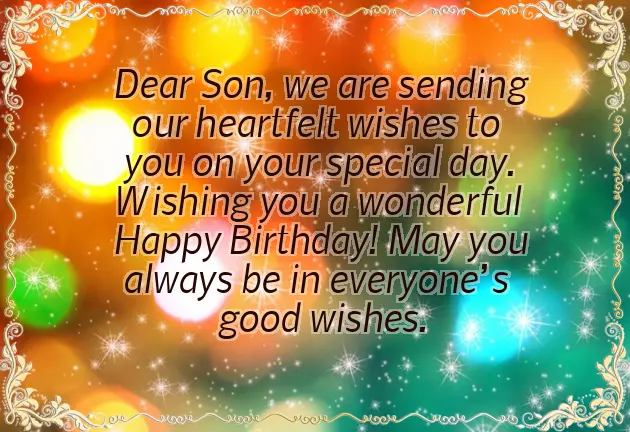 Happy Birthday Thought For Son Happy Birthday Thought For Son
