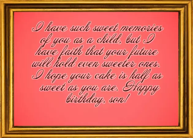 Birthday Greetings To Your Son