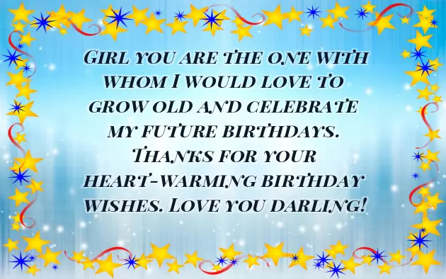 Thank You For The Wonderful Birthday Wishes