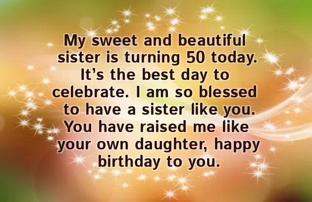 Beautiful Words For Sister Birthday